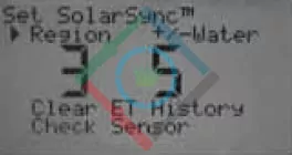 Hunter I-Core vezérlő - Hunter Solar Sync régió beállítása