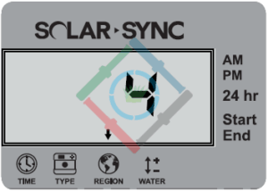 Hunter Solar Sync ET érzékelő - a régió kiválasztása