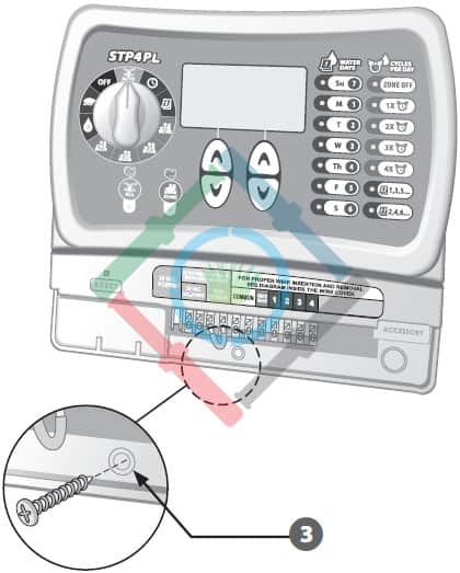 Rain Bird STP Plus vezérlő - a vezérlő felszerelése 2