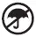 Hunter Eco Logic vezérlő - áthúzott esernyő ikon